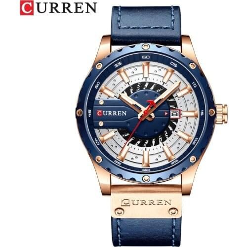 2020 CURREN Mens Watches Waterproof Top Brand Luxury Calendar Male Watch men Leather Sport Military Wristwatch Dropshipping New