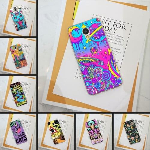 Phone Case For Meizu M2 M3 M3S M5 M5C M5S M6 M6S M6T Abstract Cat Art Star Space Silicone Back Cover For Meizu M6 M5 M3 M2 Note