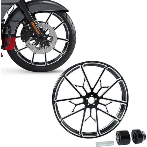 Motorcycle 18" 21" 23" 26" 30" inch Front Wheel Rim Hub Single Disc For Harley Touring 2008-2020 2019 2018 2009
