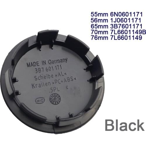 20pcs 55mm 56mm 65mm 70mm 76mm car wheel center cap hub caps covers badge emblem for 3B7601171 1J0601171 Car Accessories