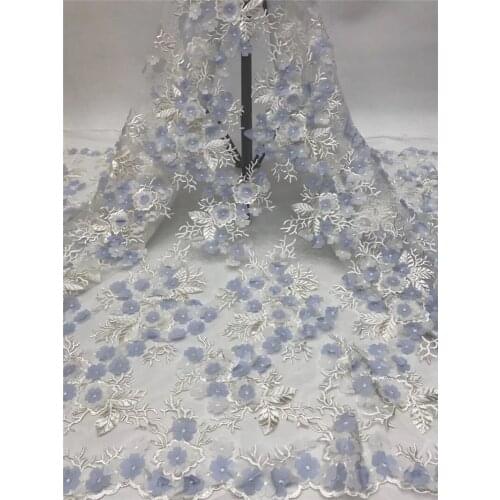 Beautiful flowers 1BZL-20.41004 french lace fabric african lace fabric with pretty flowers design embroidery mesh tulle fabric