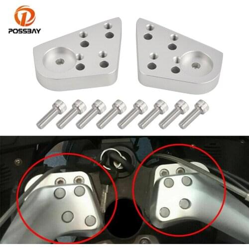 Motorcycle Handlebar Riser Kits Silver Handle Bar Mount Clamps Accessories Parts for BMW R1200RT R1150RT R1100RT R1100R R1150R