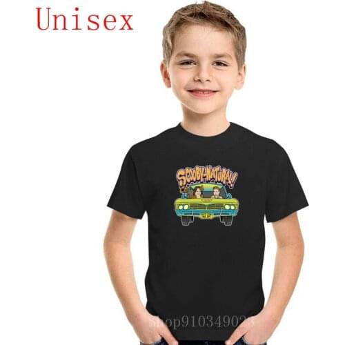 New Arrival Scooby Supernatural children T Shirt Dean Winchester Funny Cartoon Print kidss T-shirt boy clothes girls clothes