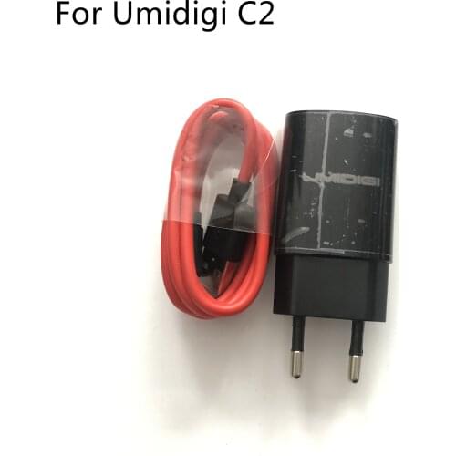 New Travel Charger + USB Cable USB Line For UMIDIGI C2 MTK6750T Octa Core 5.0" FHD 1080 x 1920 Smartphone Free Shipping