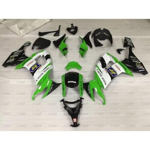 Ninja ZX 10r 2008 - 2010 Fairings ZX10r 08 09 Fairing Kits for Kawasaki ZX10r 08 09 Green Black White Fairing