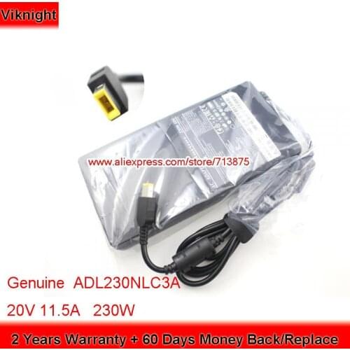 Genuine ADL230NLC3A 230W 20V 11.5A PA-1231-12LA AC Adapter for Lenovo THINKPAD P70 MOBILE WORKSTATION P71 P50 45N0554 SA10E75805