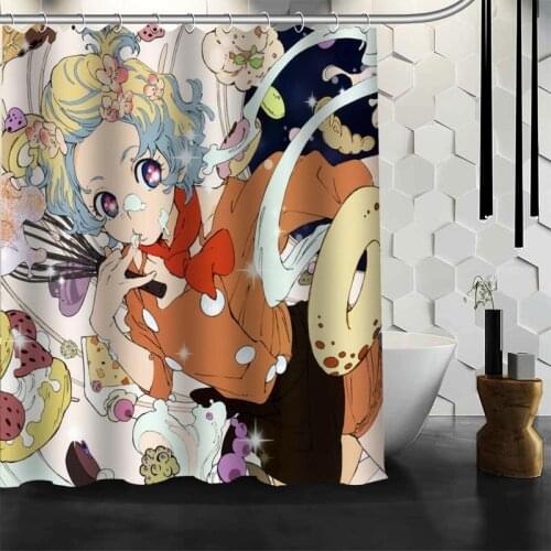 Custom Gurren Lagann Anime Shower Curtain 12 Hooks For The Bathroom High Quality Polyester Fabric Bath Curtain 3D Printing