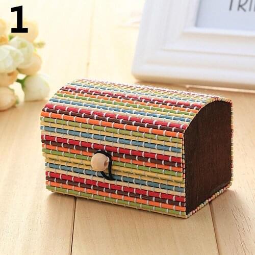 POP ITEM! High Quality Creative Fashion Bamboo Wooden High Capacity Case Cute Jewelry Box Storage Organizer for Gift Collection