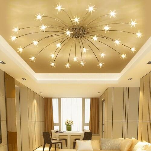 Modern Led Living Room Ceiling Lamps Bedroom Ceiling Lights Nordic Starry Sky Illumination Restaurant Fixtures Ceiling Lighting