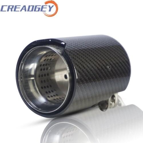 1 PCS Automotive Car Rear Tail Exhaust Pipe For BMW M2 F87 M3 F80 M4 F82 F83 M5 F10 M6 F12 F13 Series Universal Trim Muffler Tip