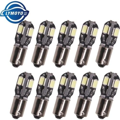 10PCS/LOT car BA9S 8LED SMD auto 5630 5000k white for Clearance Lights parking Light reading light dome Lamp license plate light