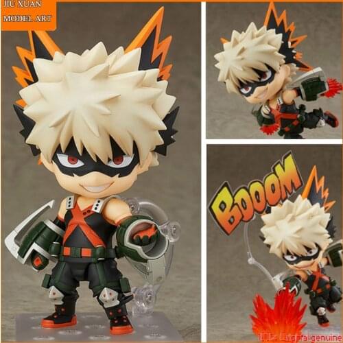 100% Original: My Hero Academia Bakugou Katsuki Q version figma Action Figure Anime Figure Model Toy Figure Collection Doll Gift