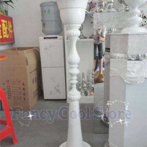110cm Tall Wedding Metal White flower vase flower stand Wedding road leads 10pcs/lot