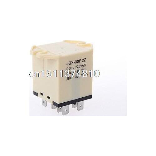 2pcs JQX-30F 2Z AC 220V Coil 30A 250V AC Power Relay 8 Pin DPDT