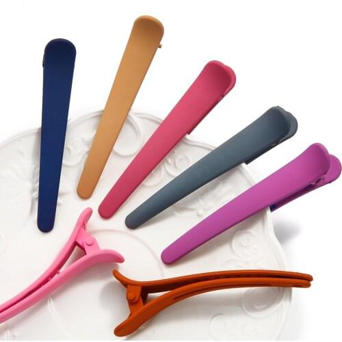 2021 Girls Temperament Clip Duck Mouth Hair Clip Women Fashion plastic Duckbill Hairpin Hair Accessories Hairdressing Tip Clip
