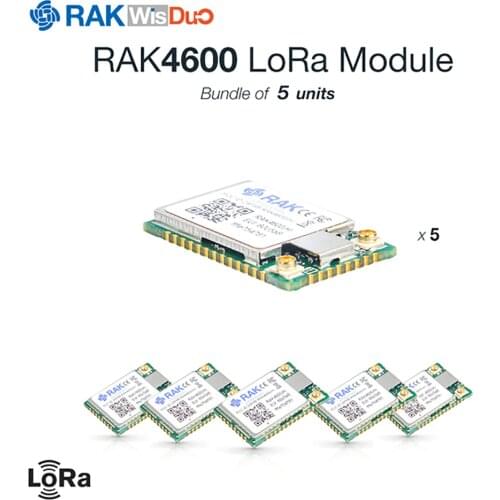 RAK4600 Wireless LoRa Module with RF52832 MCU SX1276 Chip Support BLE 5.0 with LoRaWAN 1.0.2 Protocols Low Power for Smart City