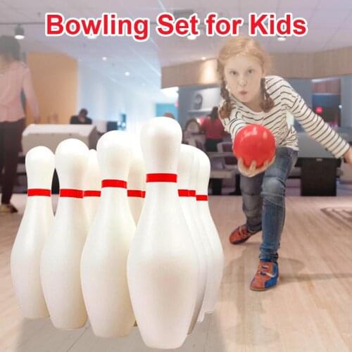 Kids Bowling Set Includes 10 Pins And 2 Balls Perfect Bowling Set Indoor Mini Toy Gifts Children Early Education