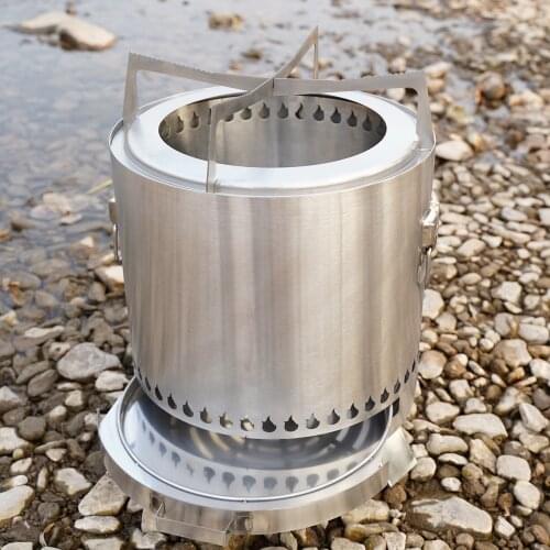 Double Layer Firewood Stove Factory Sells Large Firewood Stove Outdoor Camping South Koreas Hot Sales Wood Stove