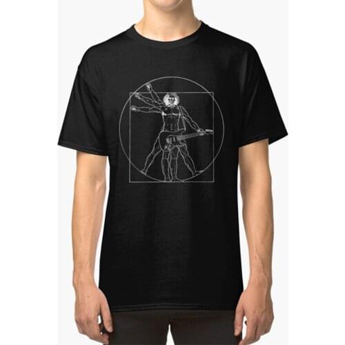 Vetruvian Rock Star T-Shirt Vetruvian Man Vetruvian Leonardo Da Vinci Da Vinci Davinci Classical Classic Guitar Electric Guitar