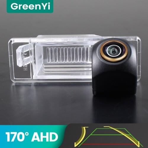 GreenYi 170° AHD 720P Trajectory Car Rear View Camera For Nissan Qashqai X-Trail Geniss Pathfinder Reverse 4 pin Vehicle Parking