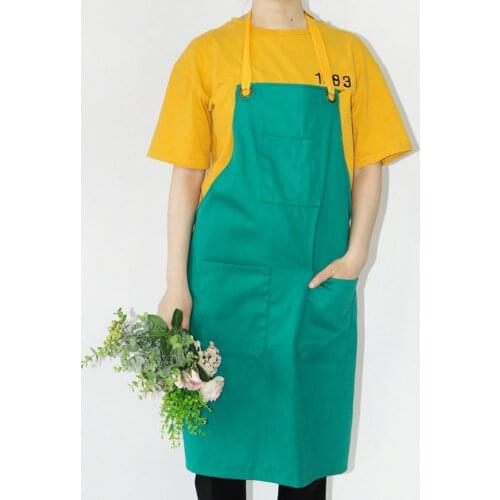 Contrasting color Women ladies apron adult Girl chef waterproof coating Best for BBQ Art painting Baking Cooking Lab work