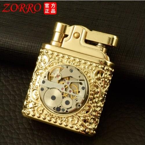 Zorro luxury model mechanical watch style metal windbreak retro old nostalgic focus personality kerosene gasoline oil lighter