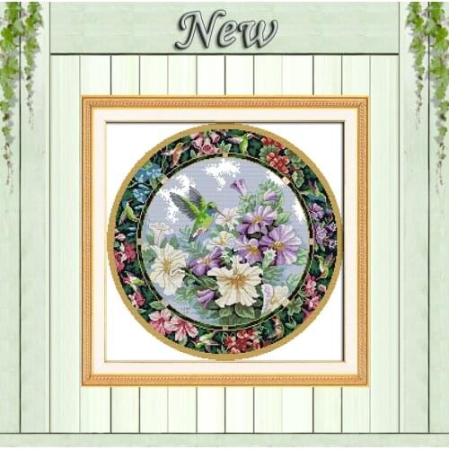 Wreath The sweet nectar diy painting counted printed on canvas DMC 11CT 14CT kit chinese Cross Stitch embroidery needlework Sets