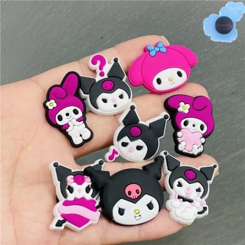 Hot Sales 1pcs Adorable Cartoon Characters Shoes Accessories PVC Garden Shoe Decorations Fit Children Croc Jibz Charm