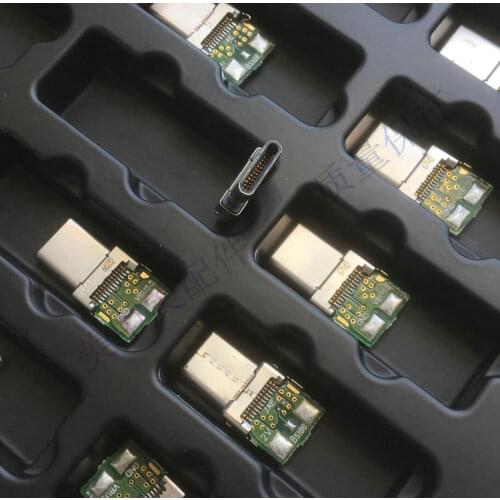 Original imported type-C male welding plate usb3.1 plug gold-plated interface connector