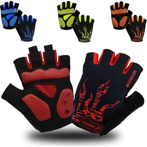 MTB Road Bike Gloves Men’s Gel Cycling Gloves Outdoor Sports Hand Protector Half Finger Motorcycle Gloves Bicycle Accessories