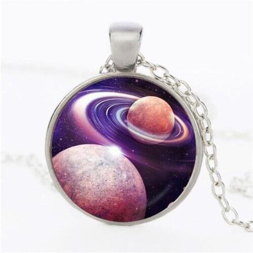 2019 Wholesale new Spider-man Yin and Yang Tai Chi crystal glass pendants fashion jewelry necklace gift