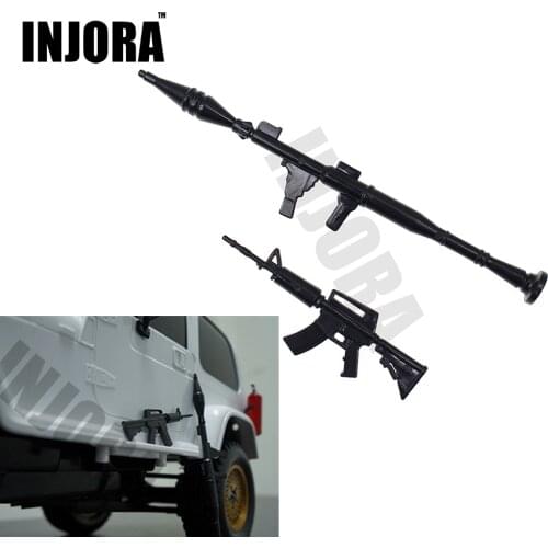 RC Crawler Accessory Rifle and Mortar for 1:10 Axial SCX10 90047 D90 D110 TF2 Traxxas TRX-4