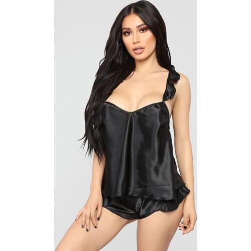 Sexy Lingerie Babydoll Underwear Womens Sleepwear Chemise Nightwear Lace Satin