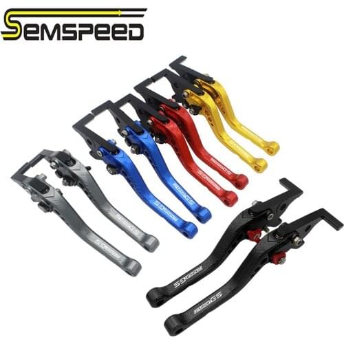 SEMSPEED with R1250GS Logo CNC 3D Rhombus Short Brake Clutch Levers For BMW Motorbike Hand-brake 2013-2020 Motorcycle Accessory