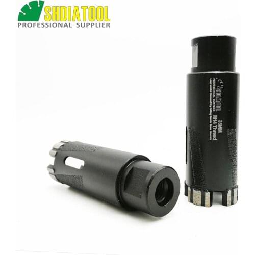 SHDIATOOL 2pcs Laser Welded Dia 35mm Diamond Dry Drilling Core Bits Side Protection M14 Thread hard granite marble Drilling bits