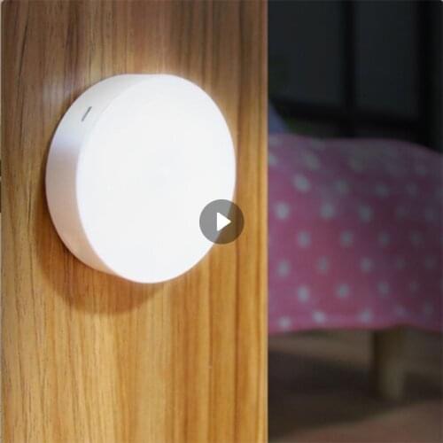 LED Motion Sensor Night Light Intelligent Body Light Sensor USB Charging Night Lamp Bedroom Use For Kitchen Bathroom Closet