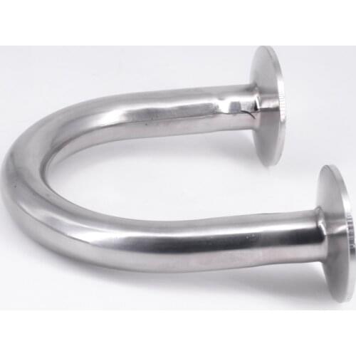 45mm 1.75" Pipe OD 2" Tri Clamp U Shaped Return 180 Degree Bend SUS 304 Stainless Sanitary Fitting Spliter Homebrew