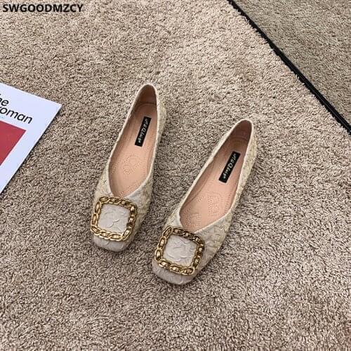 Slip on Shoes for Women Flats Shoes Women Harajuku Loafers Women Barefoot Shoes Crystal Square Toe Zapatos De Mujer Zapatos