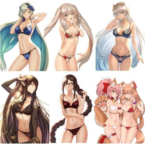 Three Ratels CA67 Fate/Grand Order Sexy girl underwear party Waterproof Decal Vinyl auto Wrap on Wall Fridge Toilet car bike