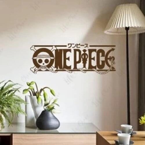 Cartoon Logo Wall Decal Vinyl Wall Stickers Decal Decor Home Decorative Decoration Anime ONE PIECE Car Sticker