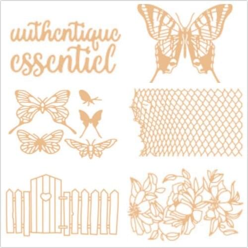 Butterfly french cutting die /Seal for DIY scrapbooking/photo album Decorative clear stamp sheets A268