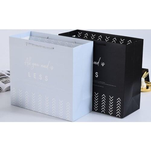 High quality luxury eco friendly custom logo printed folding jewelry gift bag paper shopping bag with handle --XP2251