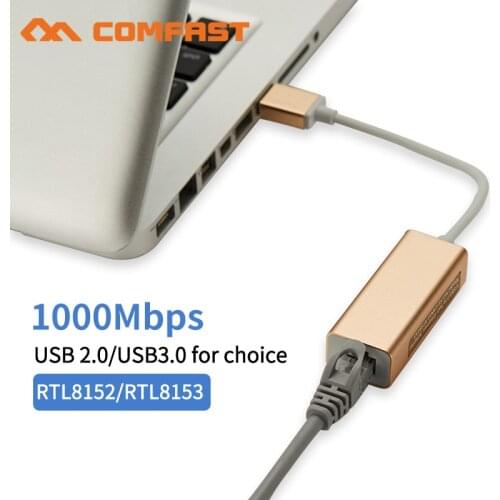 USB 3.0 to RJ45 10/100/1000Mbps Gigabit High Speed RJ45 Ethernet LAN Network Adapter for Win 7 8 10 Linux Laptop Desktop Macbook