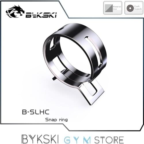 Bykski Hose Clamp For Soft Pipe 10*13mm, 10*16mm,13*19mm, Snap Ring Flexible Tubing Fasteners, 6Pcs/Lot, B-SLHC