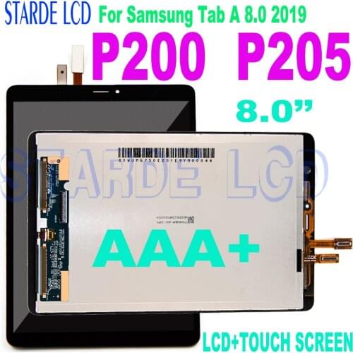 AAA+ 8.0" LCD For Samsung Tab A 8.0 2019 SM-P200 SM-P205 P200 P205 LCD Display Touch Screen Digitizer Panel Glass Assembly