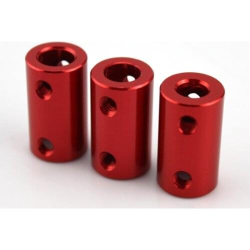 1pc Red aluminum alloy coupler D12 L20 shaft for motor shaft ship model coupling
