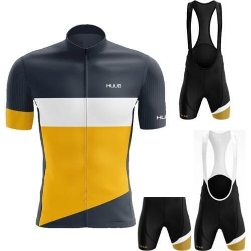 2021 HUUB New Cycling Clothing Short sleeve sets Quick Dry Bicycle clothing summer Men New Cycling Jersey set MTB bike suits