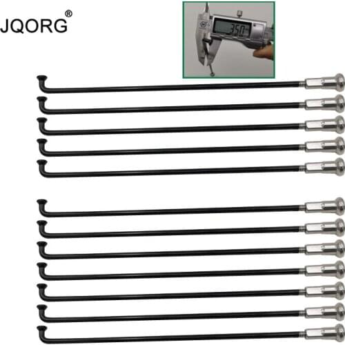 39 Pieces A Lot 9 G 3.5 mm 304 Stainless Steel Material Black Color Motorcycle Spokes J-bend Equal Diameter Cylinder Body Spokes