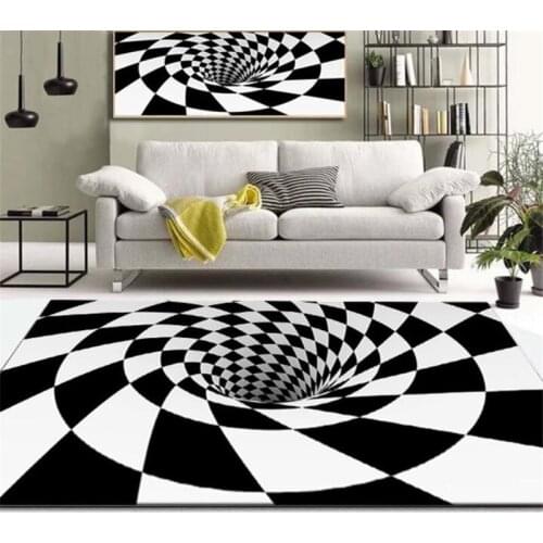 3D home living room coffee table study non-slip carpet washable absorbent area carpet bedroom decorative carpet