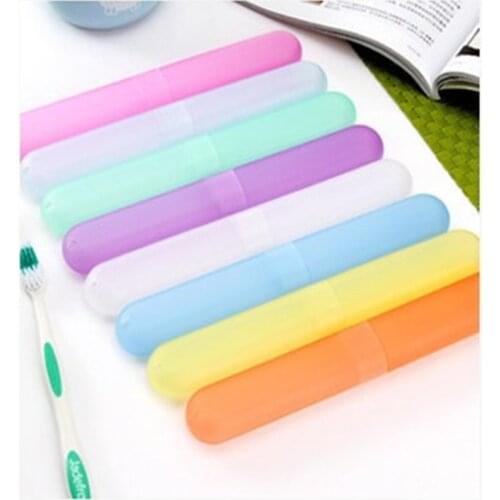 5PC Protection Toothbrush Sleeve Protective Cover Home Travel Candy Color Portable Dustproof Toothbrush Box